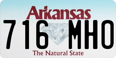 AR license plate 716MHO