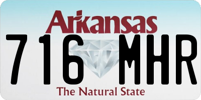 AR license plate 716MHR