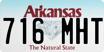 AR license plate 716MHT