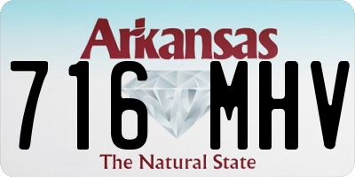 AR license plate 716MHV