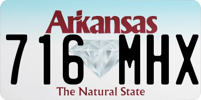 AR license plate 716MHX