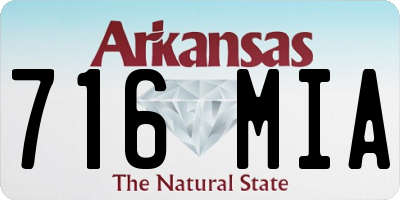AR license plate 716MIA