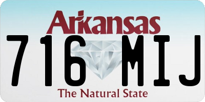 AR license plate 716MIJ
