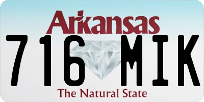 AR license plate 716MIK