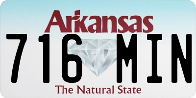 AR license plate 716MIN