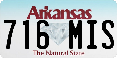 AR license plate 716MIS
