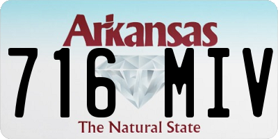 AR license plate 716MIV