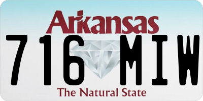 AR license plate 716MIW