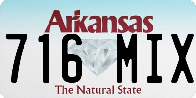 AR license plate 716MIX