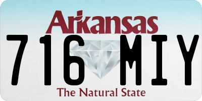 AR license plate 716MIY