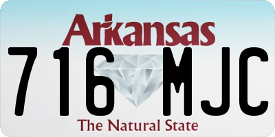 AR license plate 716MJC