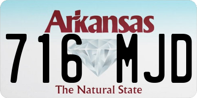 AR license plate 716MJD