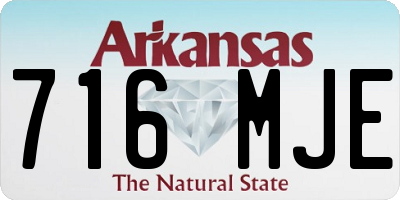 AR license plate 716MJE