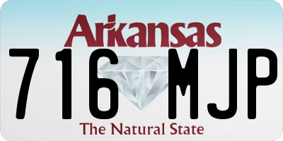AR license plate 716MJP