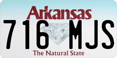 AR license plate 716MJS