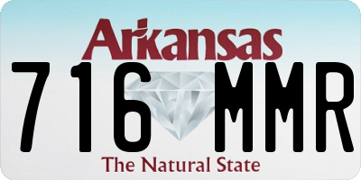 AR license plate 716MMR