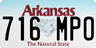 AR license plate 716MPO