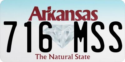 AR license plate 716MSS