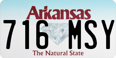 AR license plate 716MSY
