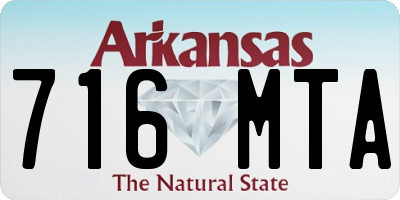 AR license plate 716MTA