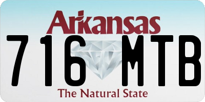 AR license plate 716MTB