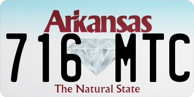 AR license plate 716MTC