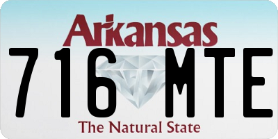 AR license plate 716MTE