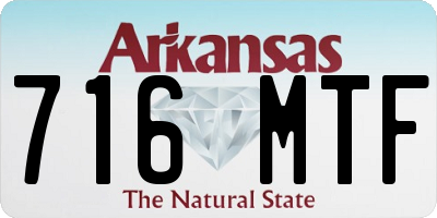 AR license plate 716MTF