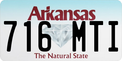 AR license plate 716MTI