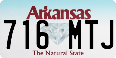 AR license plate 716MTJ