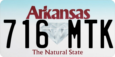 AR license plate 716MTK
