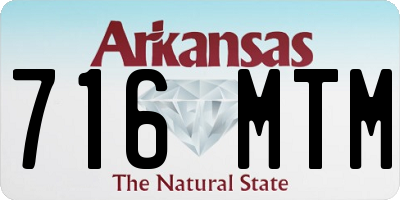 AR license plate 716MTM