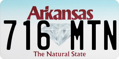 AR license plate 716MTN
