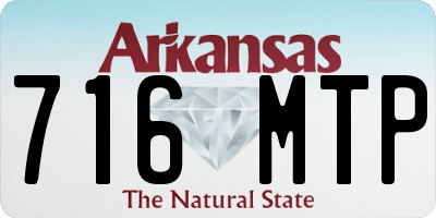 AR license plate 716MTP