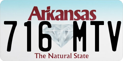 AR license plate 716MTV