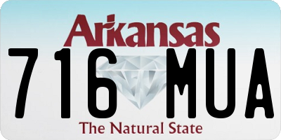 AR license plate 716MUA