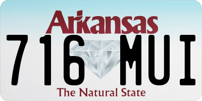 AR license plate 716MUI