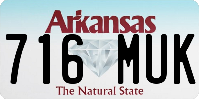 AR license plate 716MUK