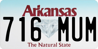 AR license plate 716MUM