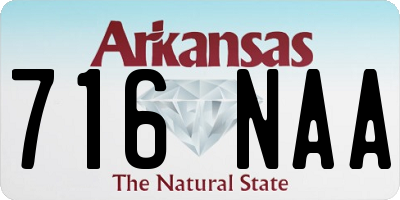 AR license plate 716NAA