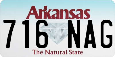 AR license plate 716NAG