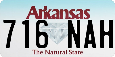 AR license plate 716NAH