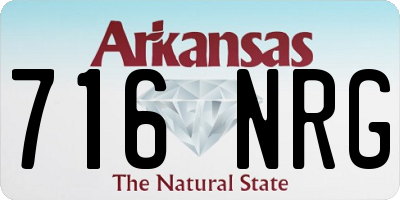 AR license plate 716NRG