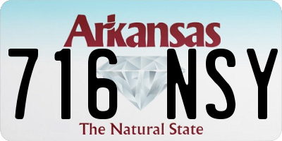 AR license plate 716NSY
