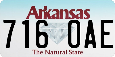 AR license plate 716OAE