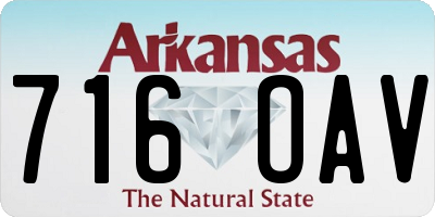 AR license plate 716OAV