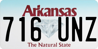 AR license plate 716UNZ