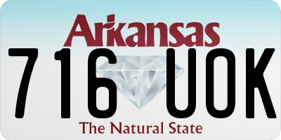 AR license plate 716UOK