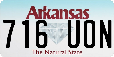 AR license plate 716UON
