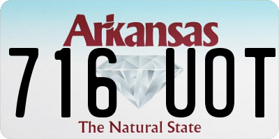 AR license plate 716UOT